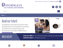 Tablet Screenshot of doorwaysva.org